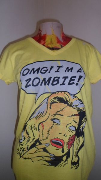 CAMISETA - AMARELA - ZOMBIE